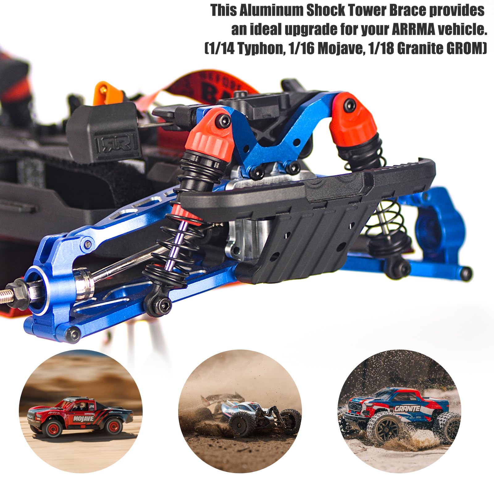 Amazon.com: Aluminum RC Shock Tower Brace for GROM 4X4, 6061-T6